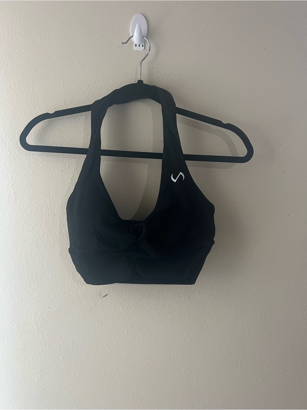 Black Halter Sports Bra